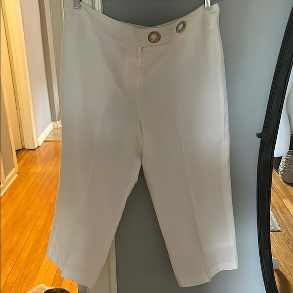 Larry Levine Elegant White Women's Pants - Picture 1 of 5